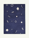 Doodles Steel Blue Cotton Feel Rug