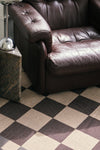 Checkered Burgundy New Jute Rug