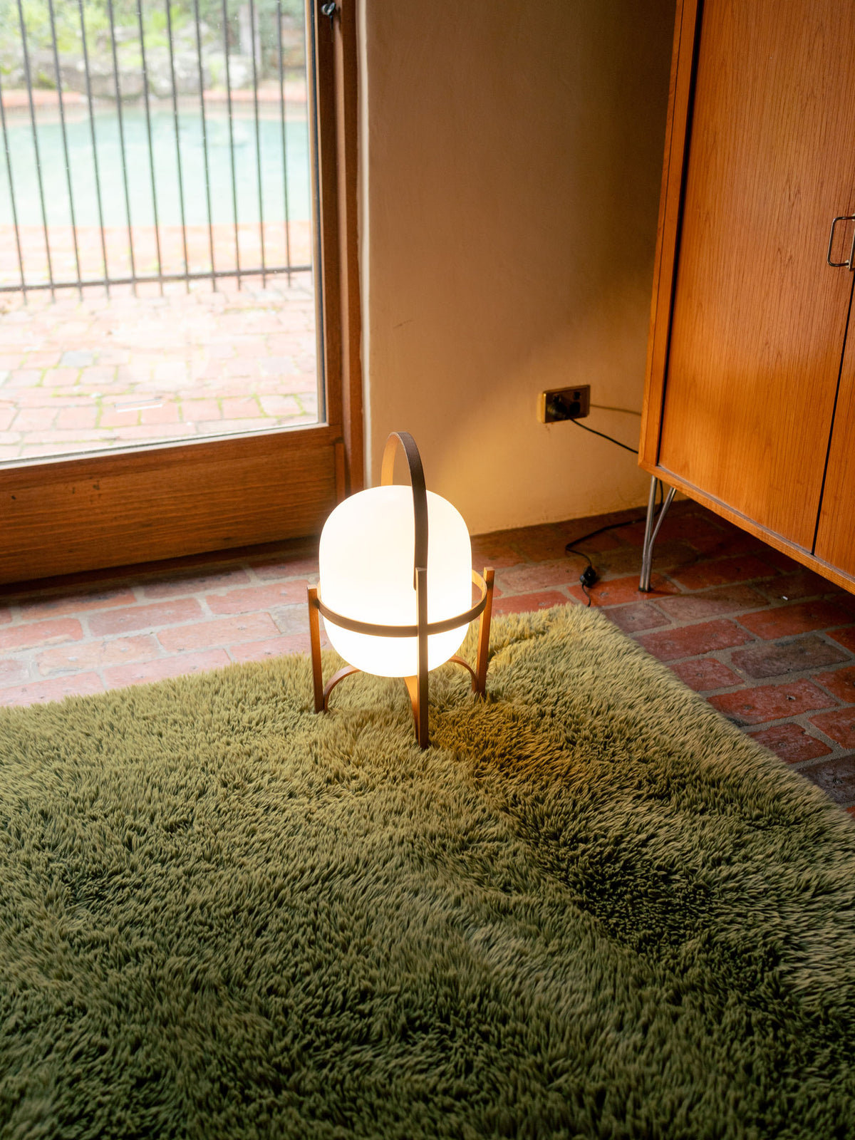 Solace Olive Vegan Flokati Rug Rugs double.online