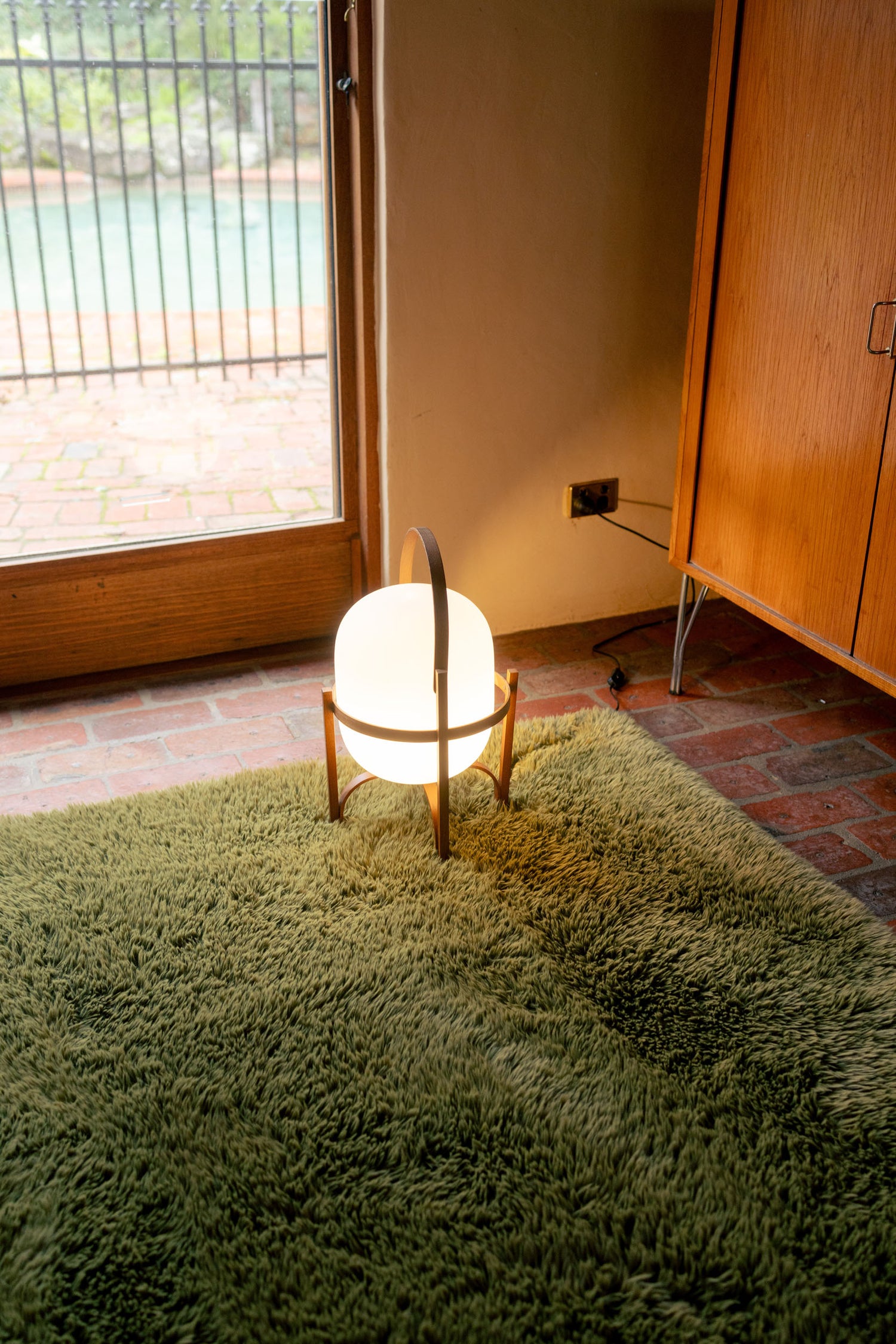 Solace Olive Vegan Flokati Rug Rugs double.online