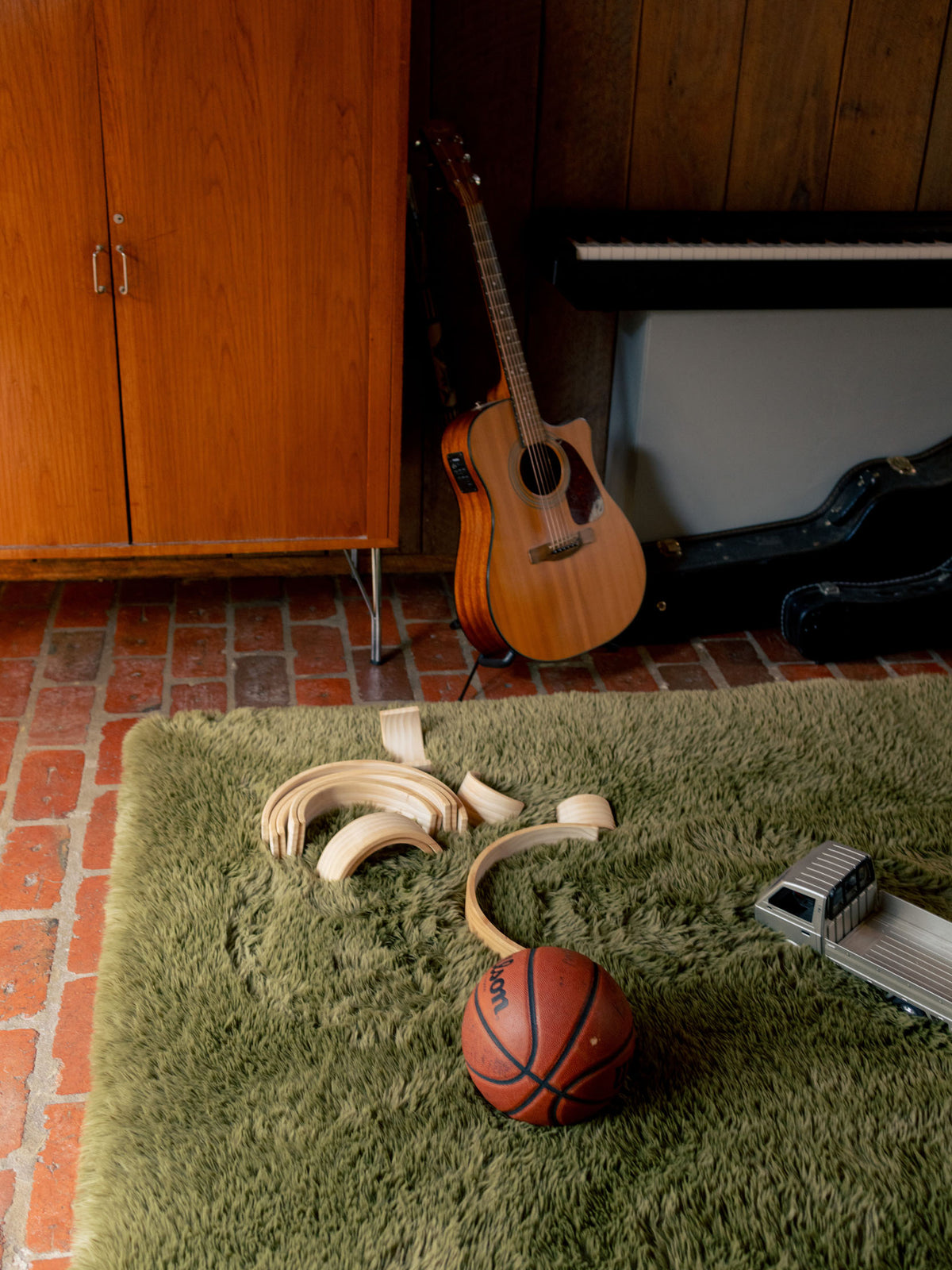 Solace Olive Vegan Flokati Rug Rugs double.online
