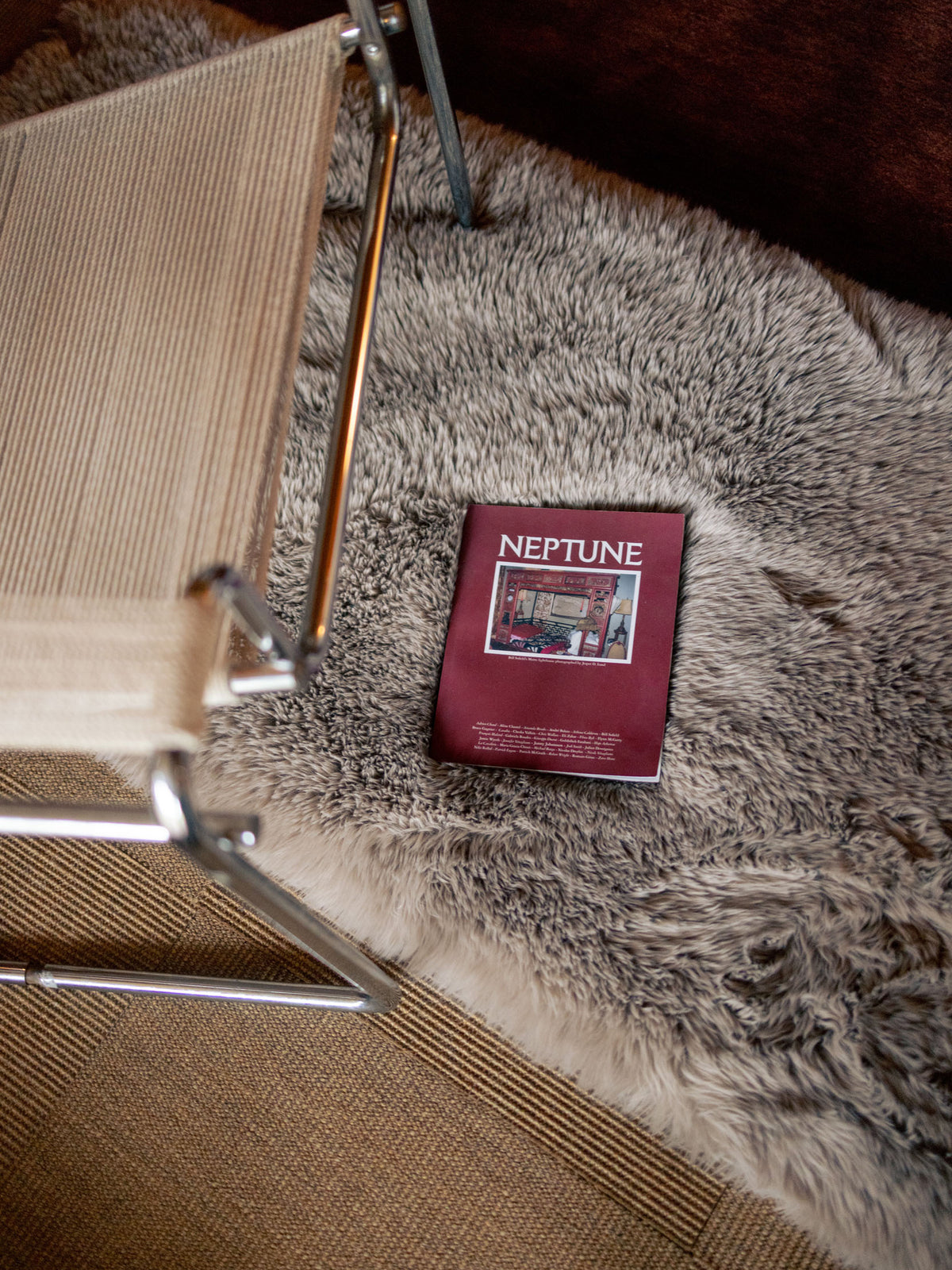 Solace Taupe Vegan Flokati Rug