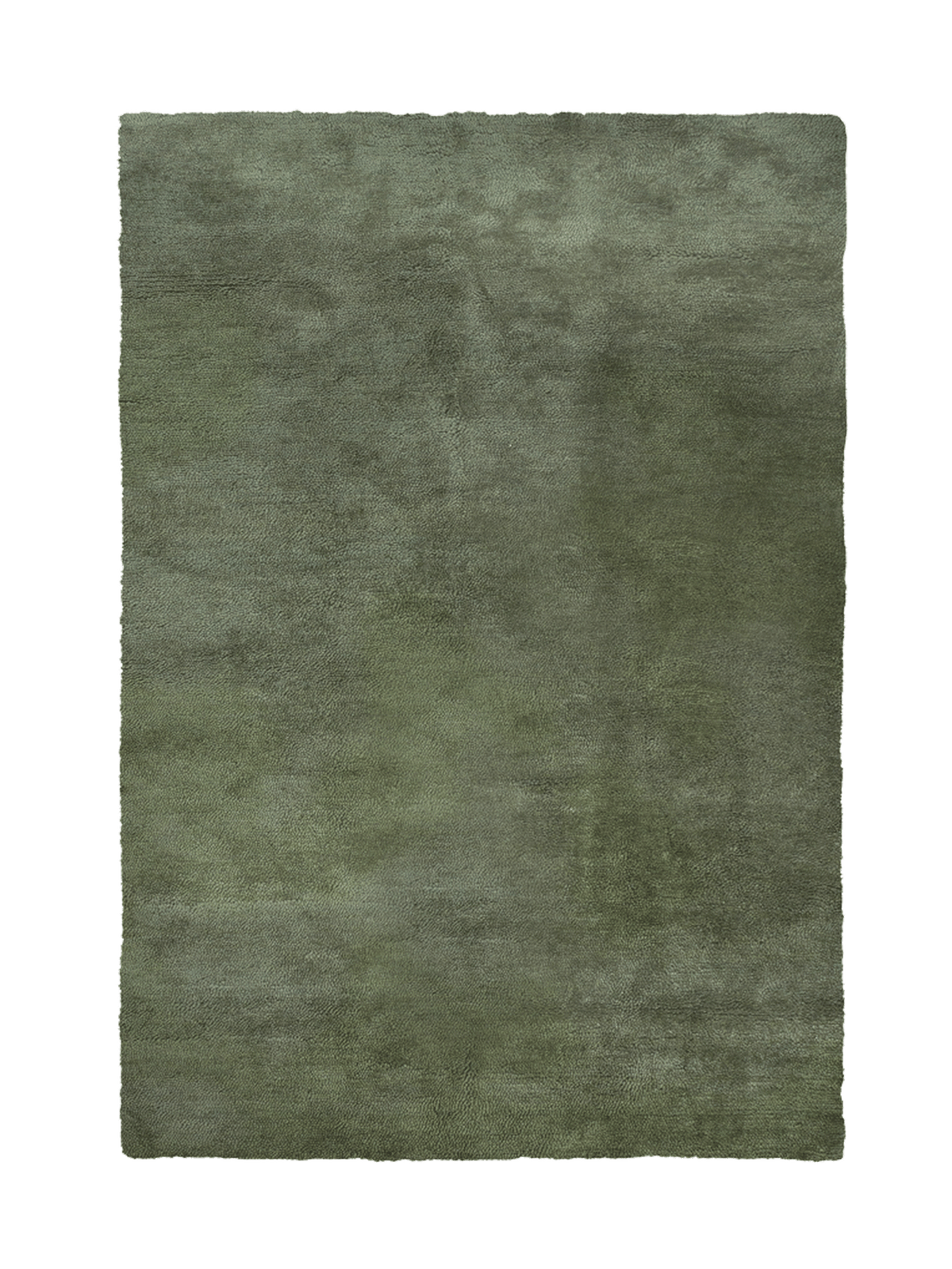 Otago Dark Olive Washable Wool Berber Rug