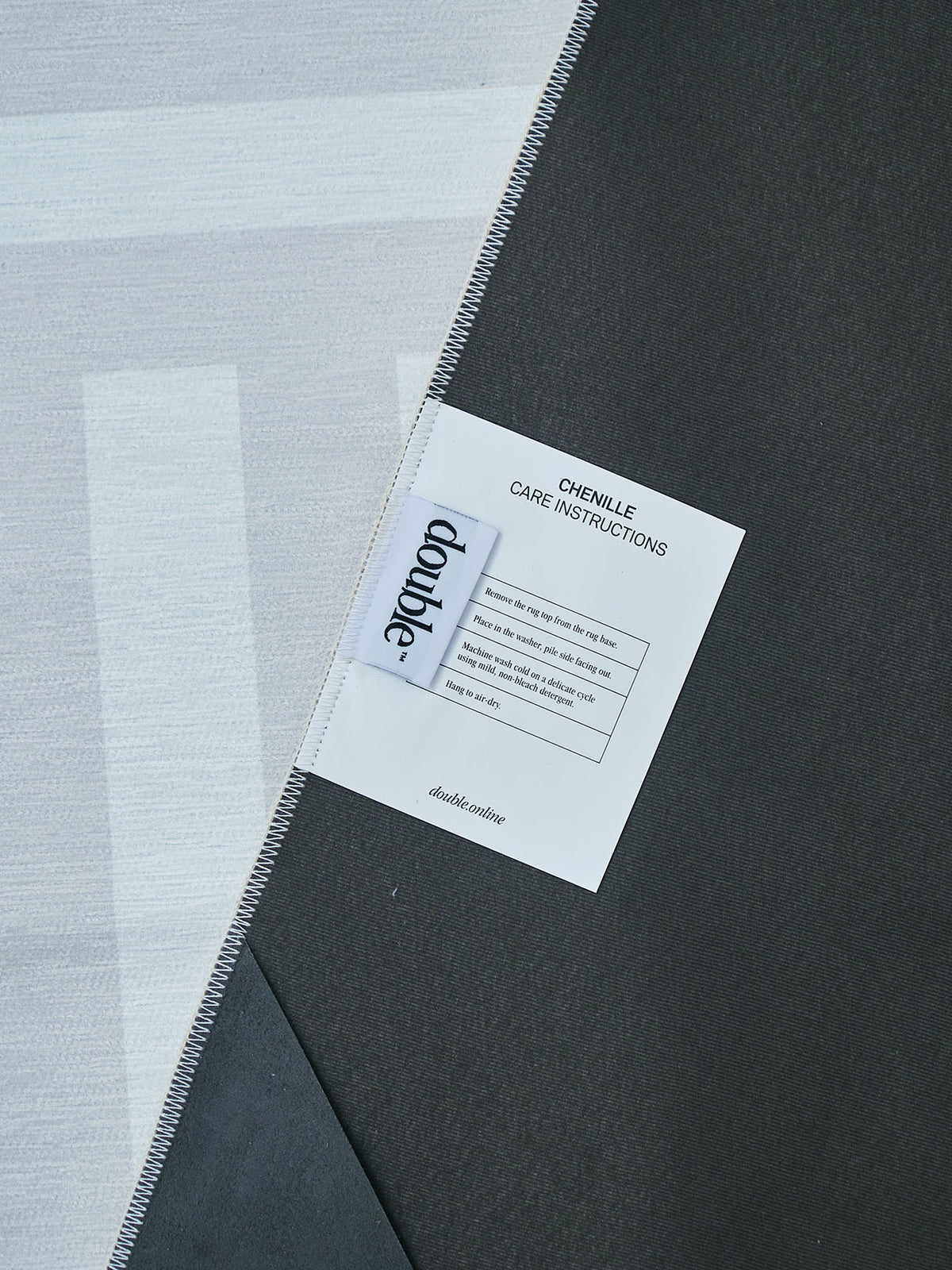 Plinth Bone Chenille Rug