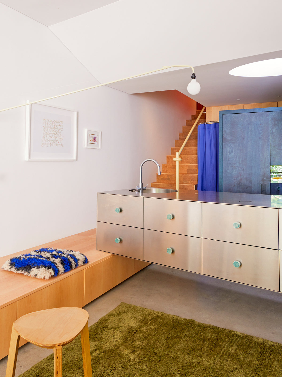 Otago Dark Olive Washable Wool Berber Rug