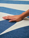 Friends Steel Blue Chenille Rug