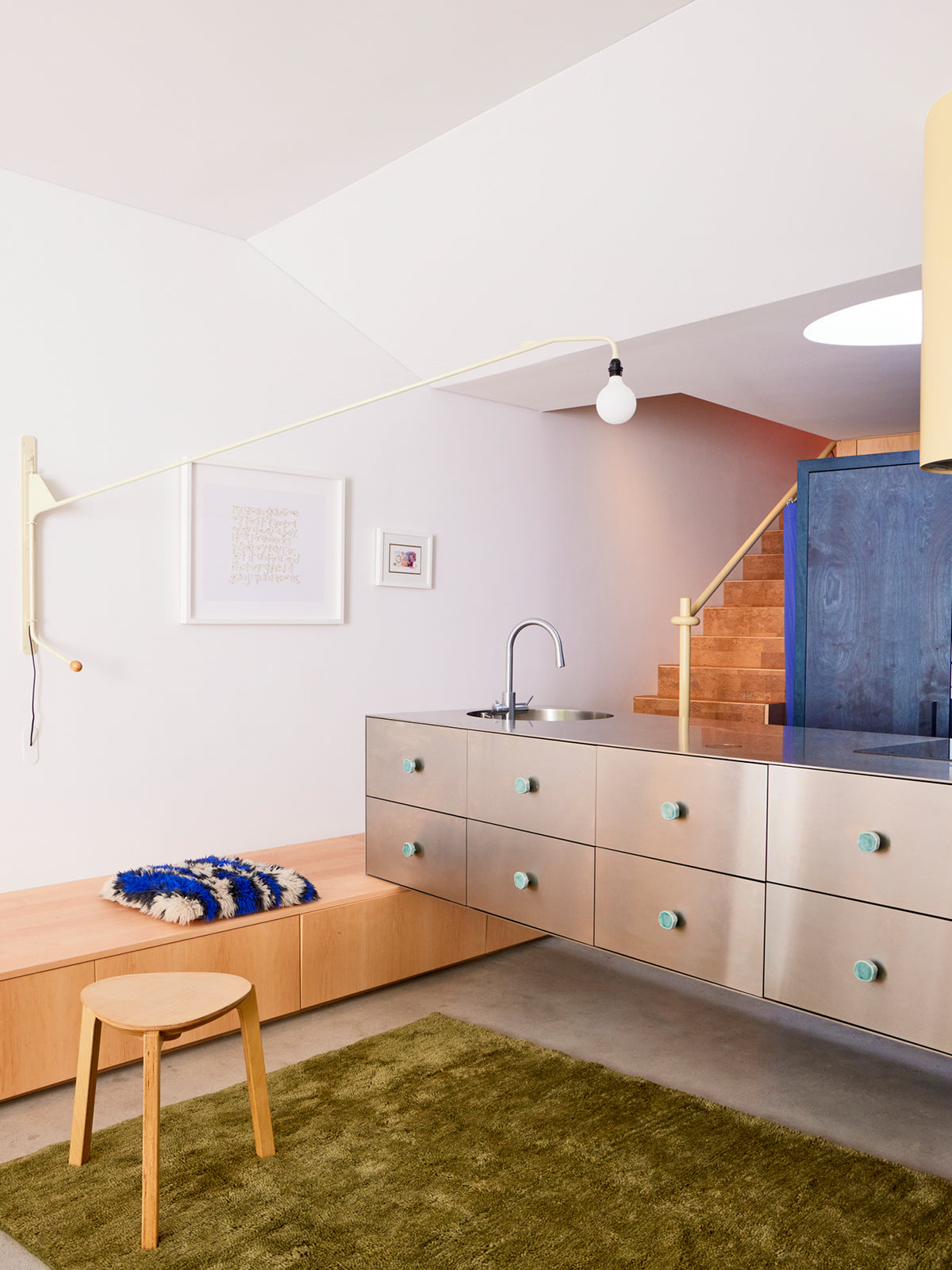 Otago Dark Olive Washable Wool Berber Rug