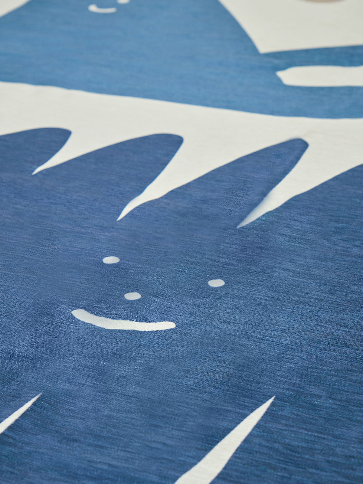 Friends Steel Blue Chenille Rug