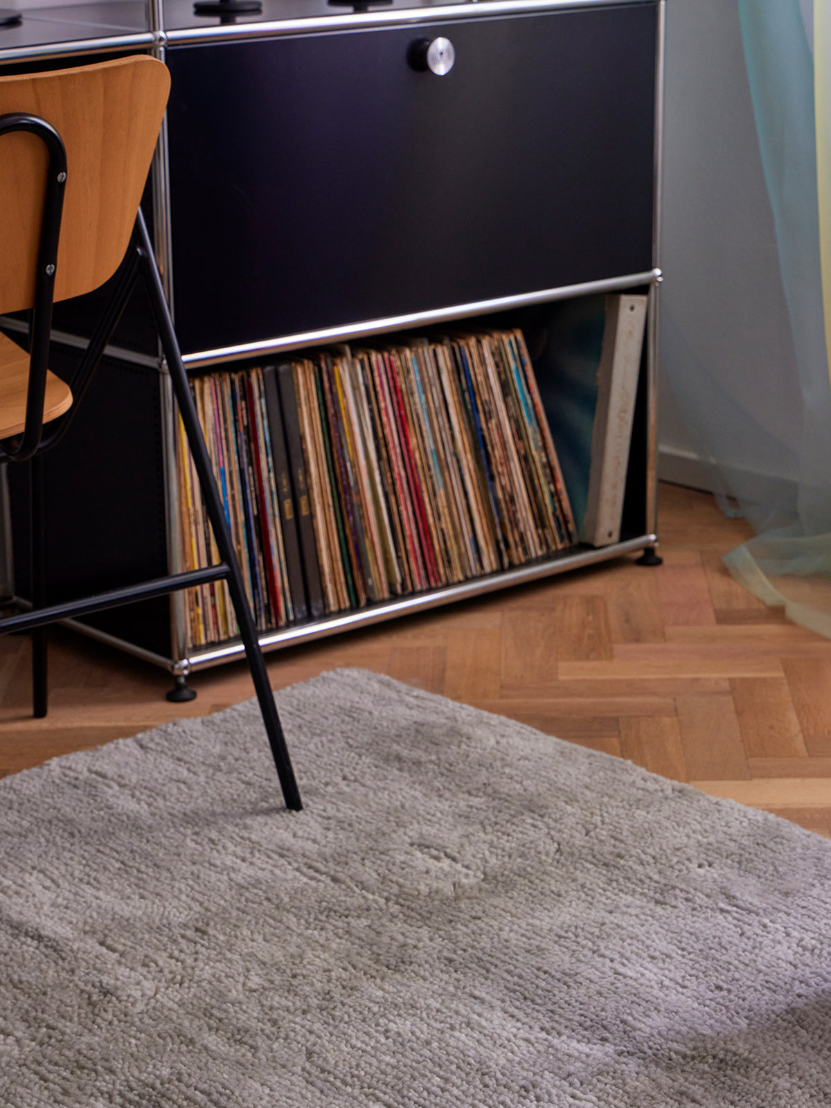 Otago Blue Ash Washable Wool Berber Rug