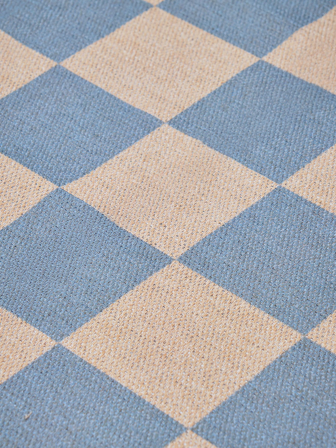 Checkered Brown New Jute Rug