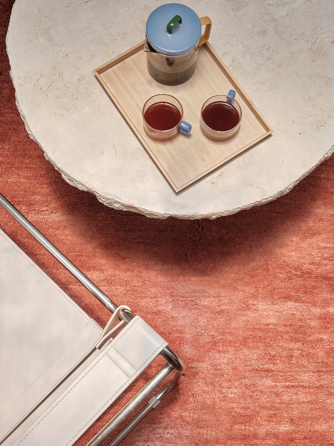 Waikato Terracotta Washable Wool Abrash Dyed Swatch
