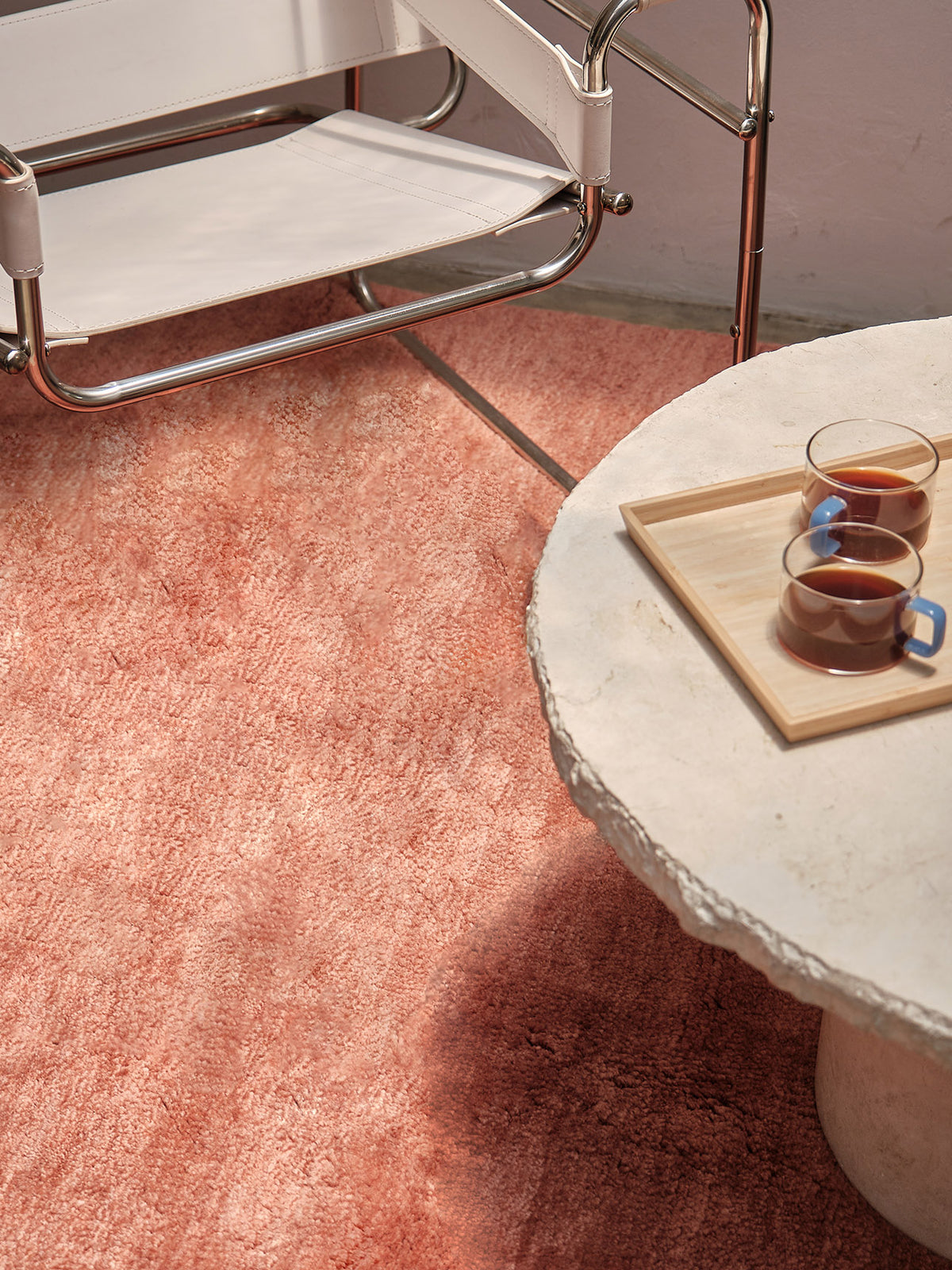 Waikato Terracotta Washable Wool Abrash Dyed Rug
