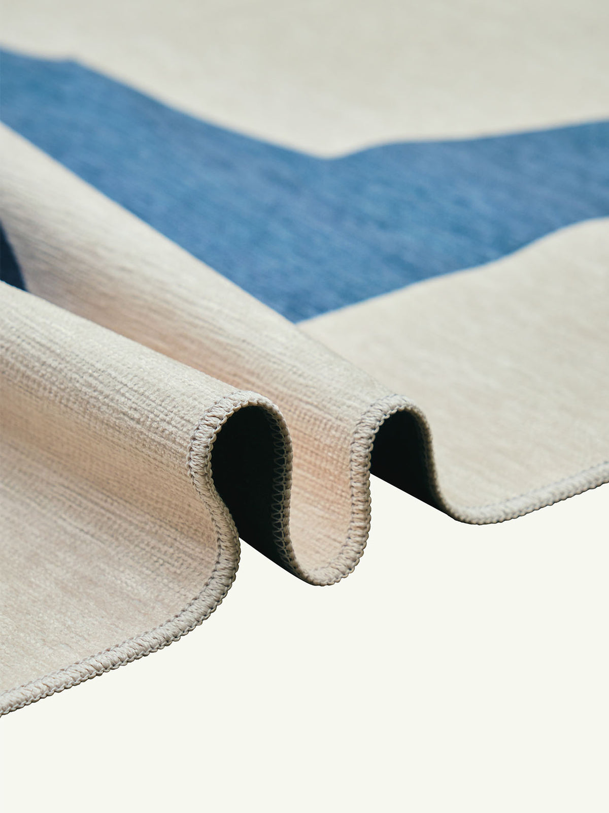 Friends Steel Blue Chenille Rug