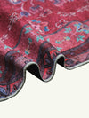 Parts Crimson Chenille Rug