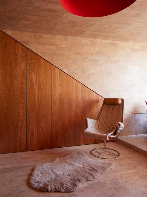 Mackenzie dark beige washable wool sheepskin shaped rug