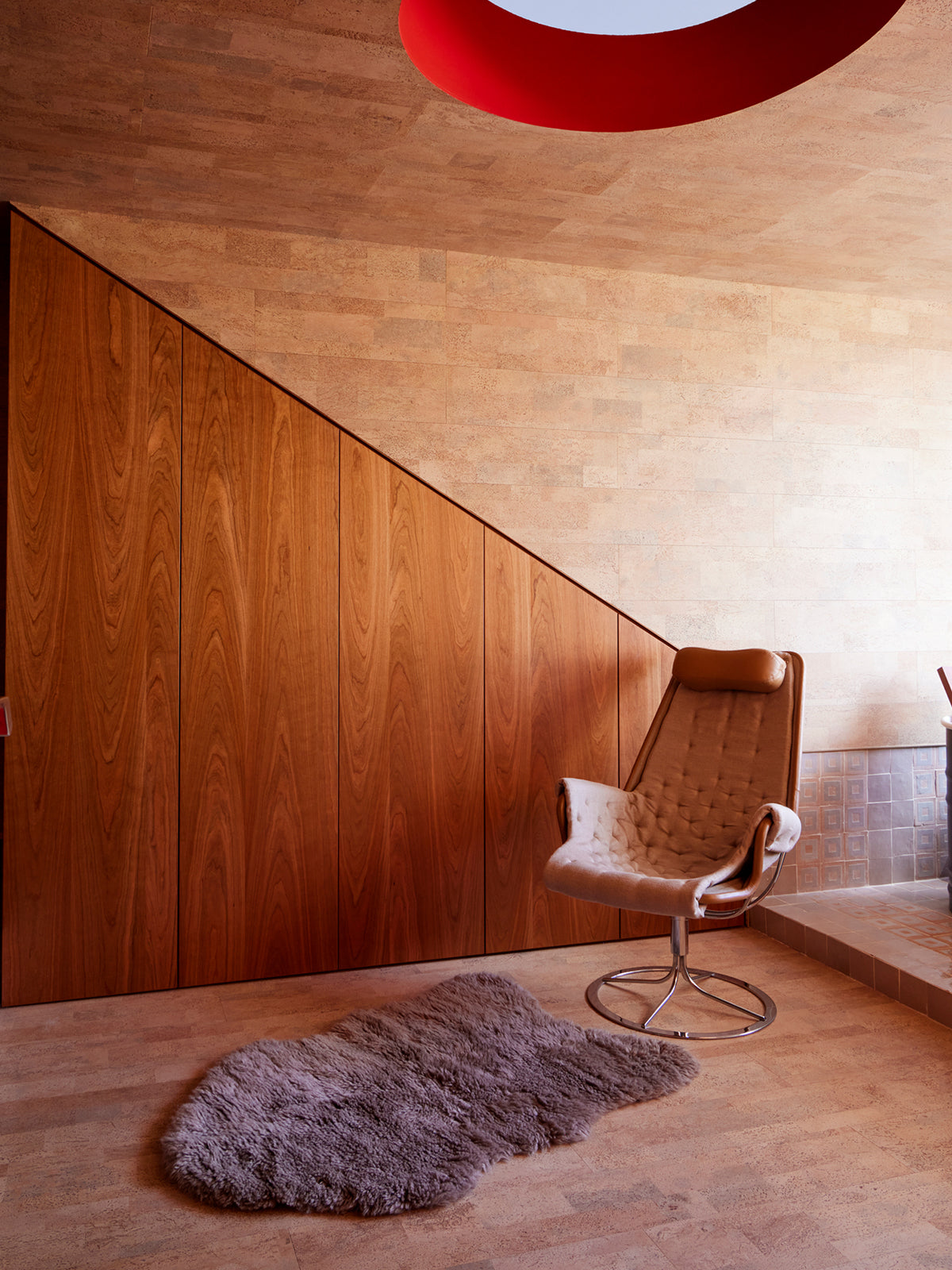 Mackenzie Mocha Washable Wool Sheepskin Shaped Rug