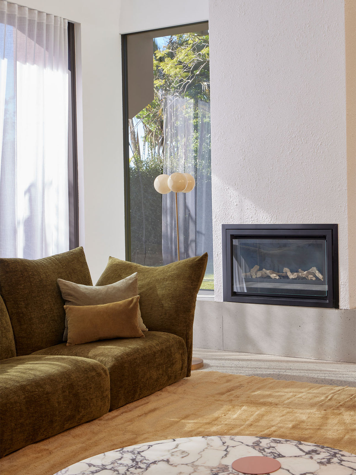 Nelson Dark Mustard Washable Wool Fine Cut Pile Swatch