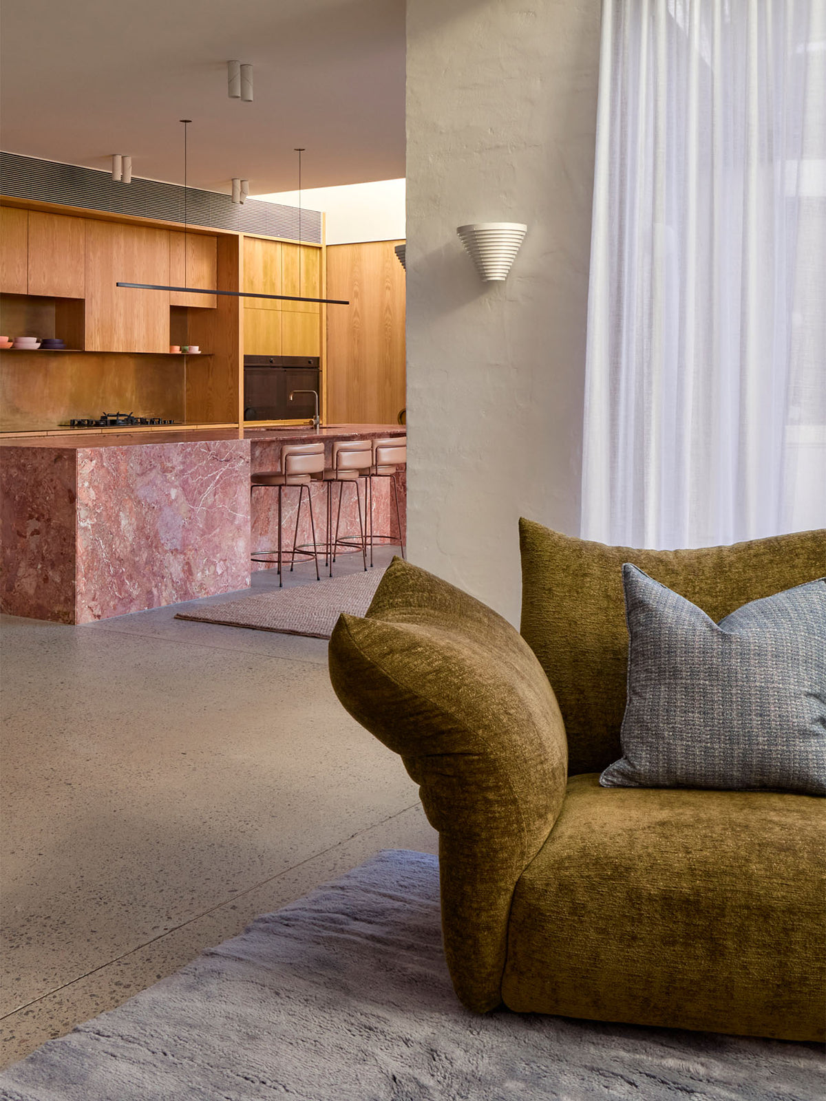 Nelson Steel Blue Washable Wool Fine Cut Pile Swatch