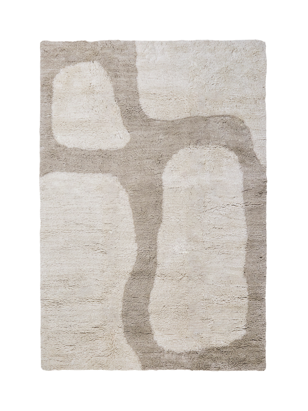 Awa almond new zealand washable wool rug
