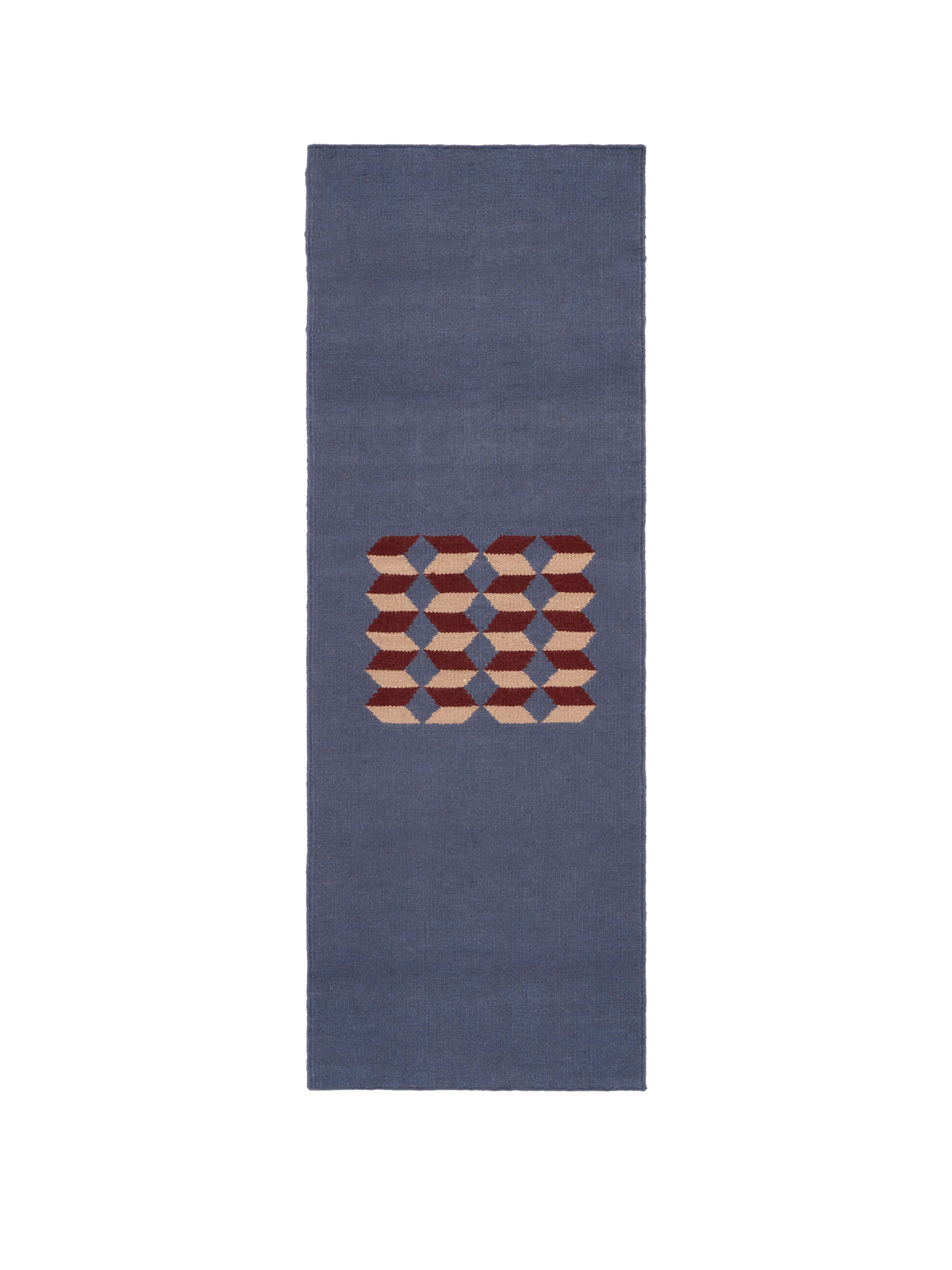 Abstract Multi Washable Blended Wool Flatweave Runner double.online Standard System 90x150cm