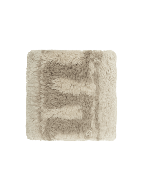 Atrium neutral washable wool fine cut pile swatch