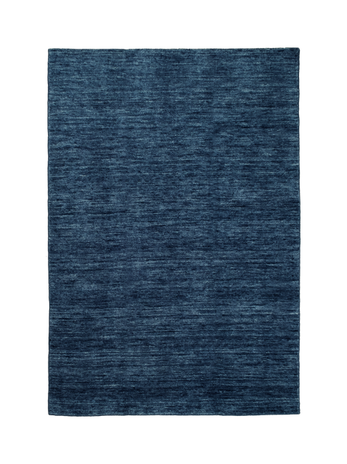 Banksia blue ash washable wool knotted rug