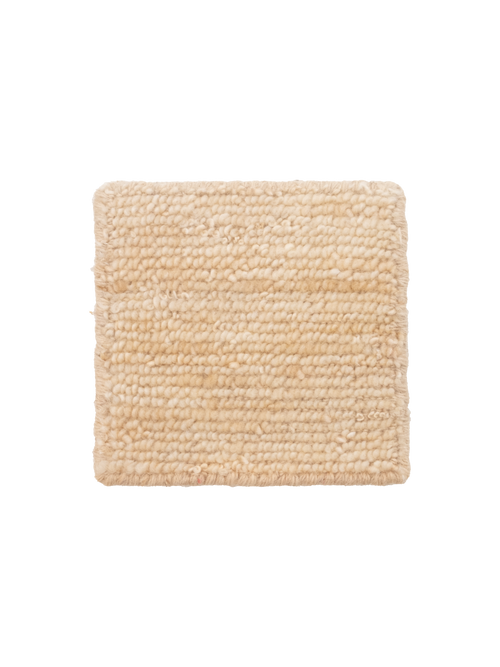 Banksia honey washable wool knotted swatch