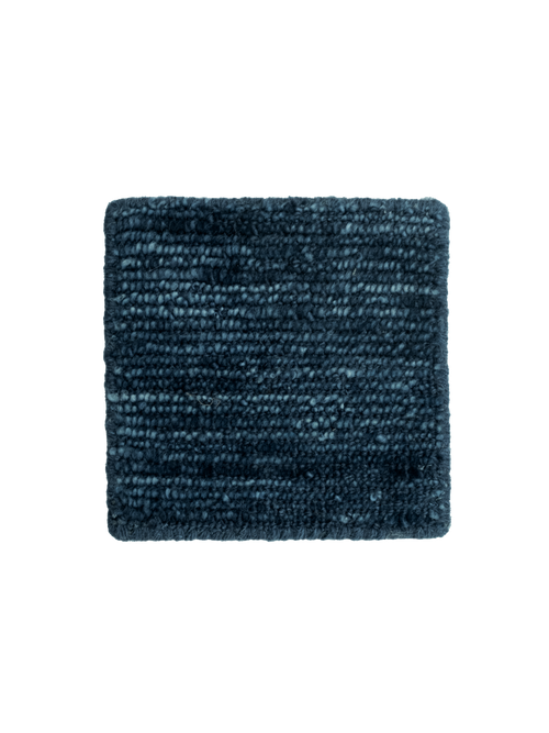 Banksia blue ash washable wool knotted swatch