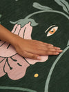 Beauty Green Chenille Rug