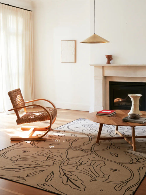 Beauty dark brown new jute rug