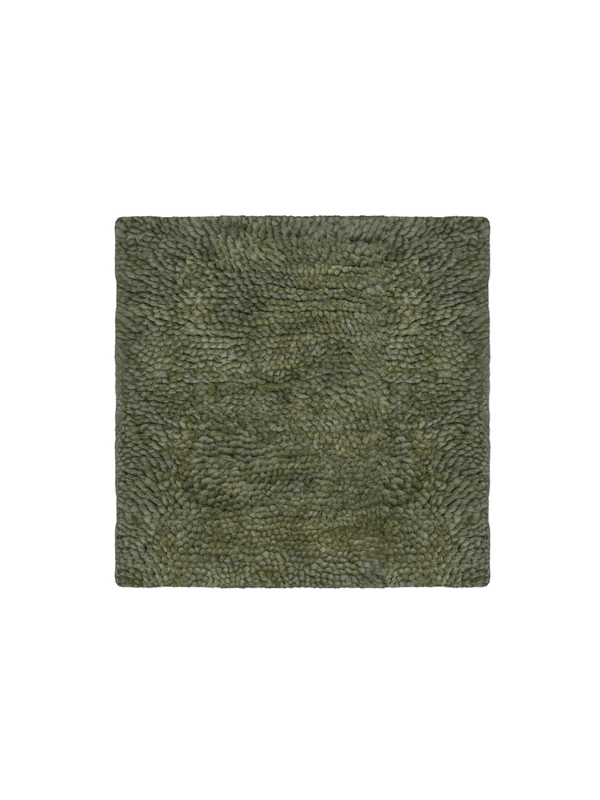 Otago dark olive washable wool berber cut pile swatch