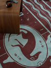 Brooch  Burgundy Chenille Rug