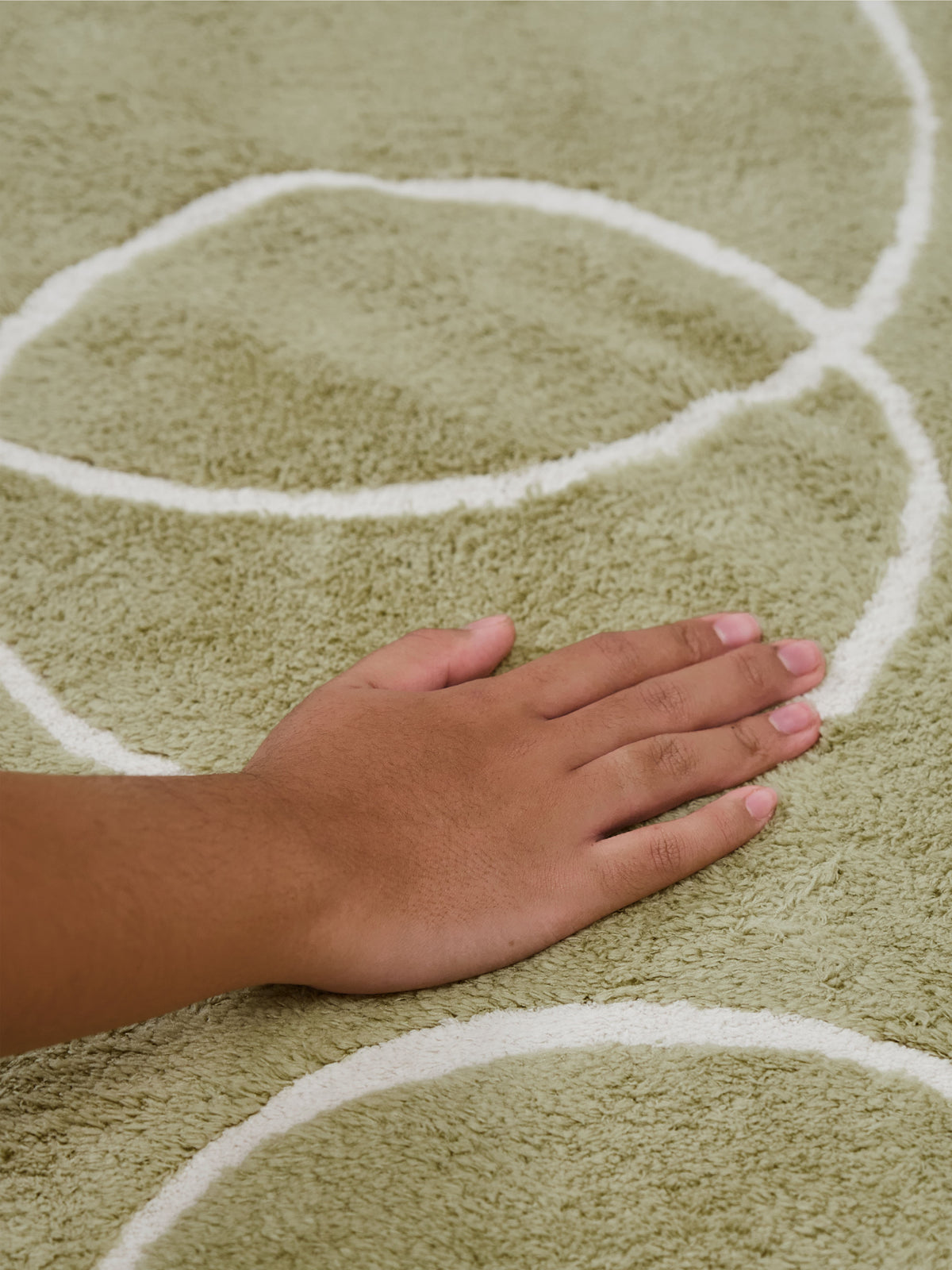 Bells Bone Cotton Feel Rug