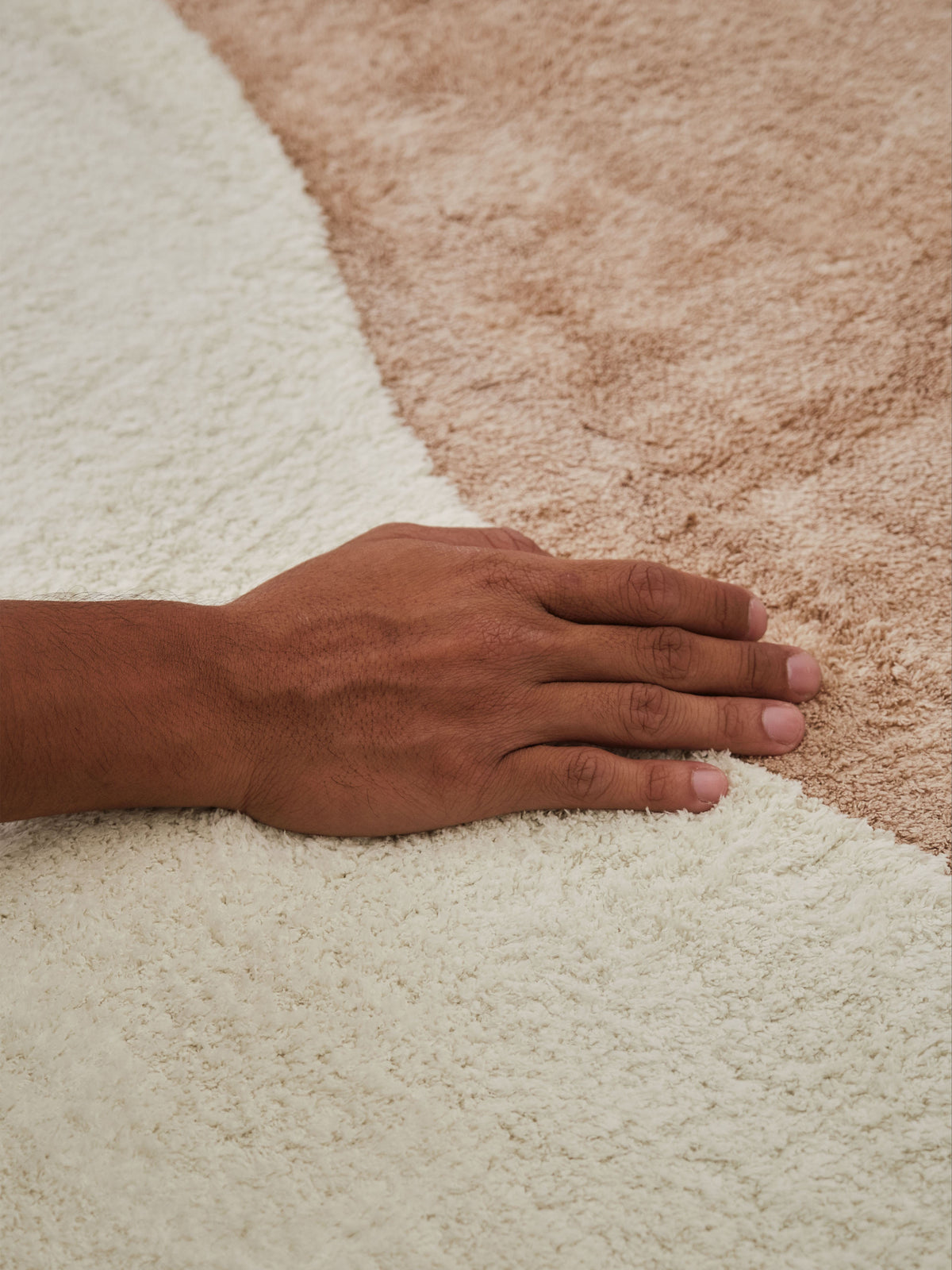 Tide Tan Cotton Feel Rug