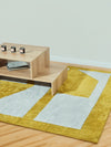 Human Mustard Cotton Feel Rug