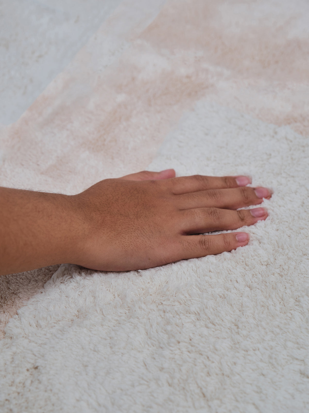 Human Neutral Cotton Feel Rug