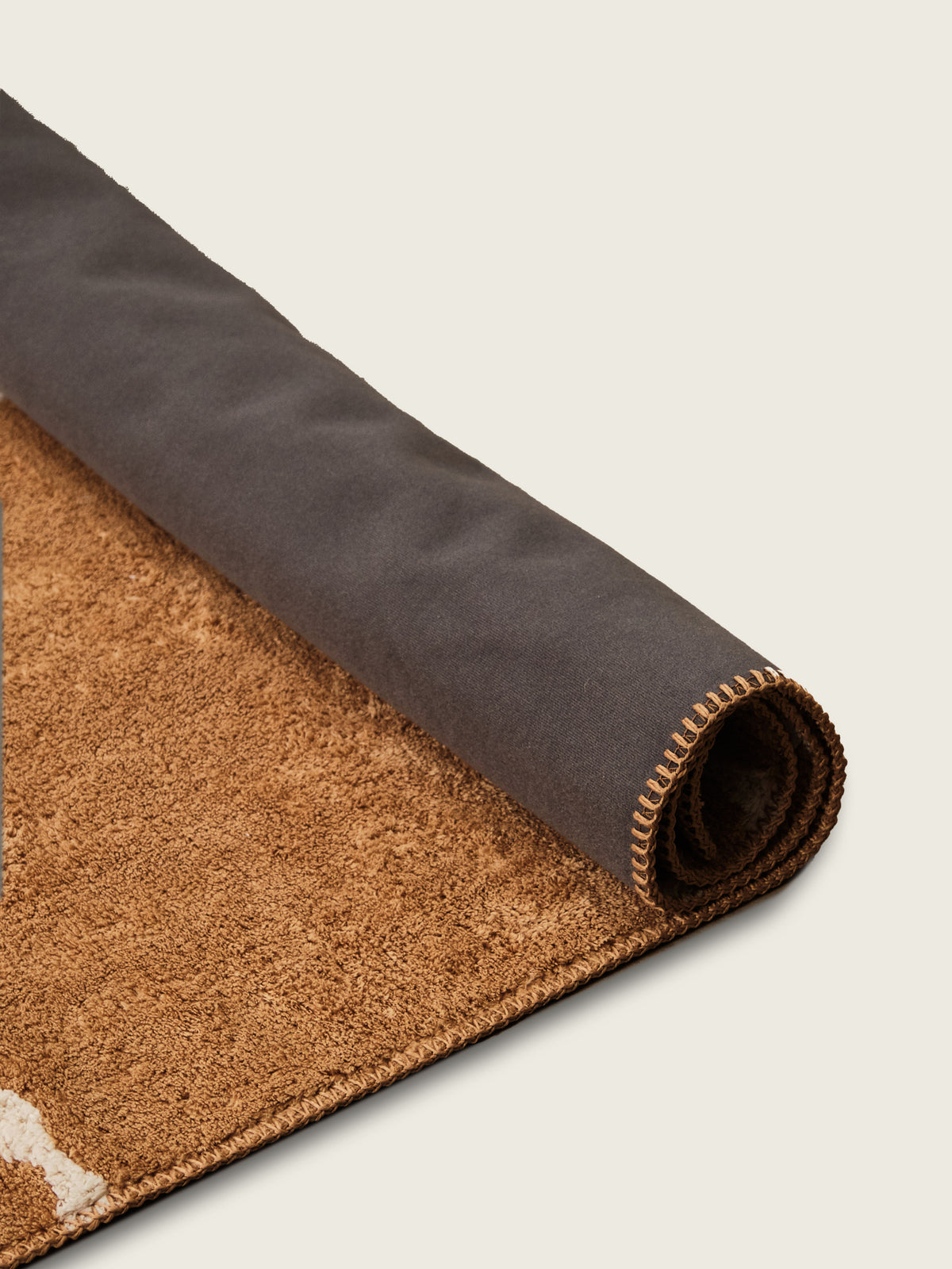 Clock Rust Cotton Feel Rug