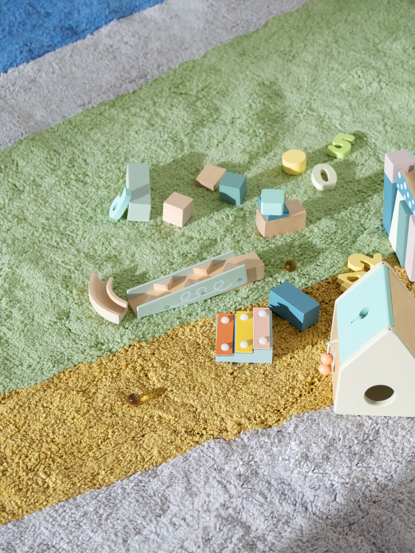 Canyon Multi Washable Organic Cotton Cut Pile Rug