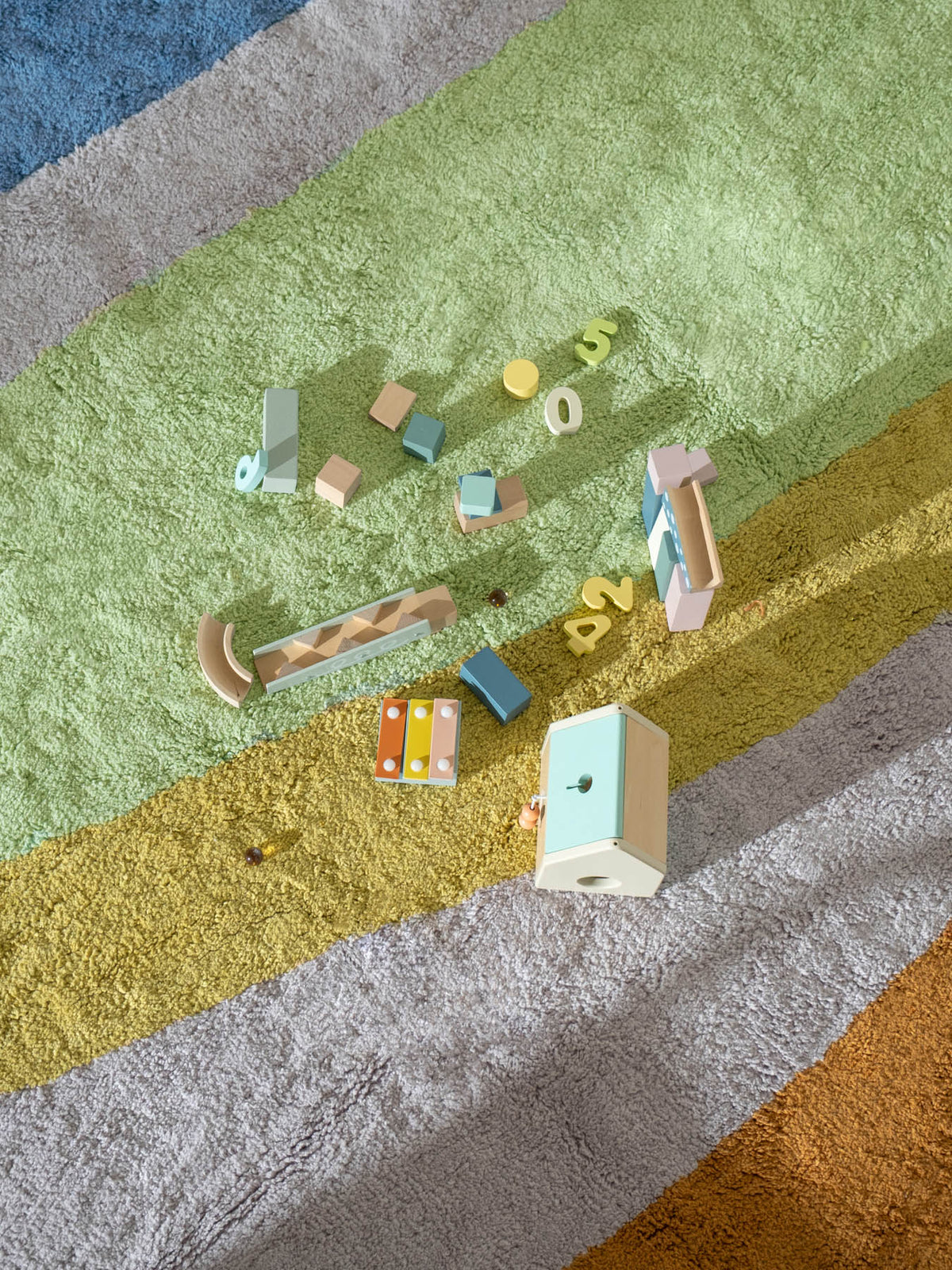 Canyon Multi Washable Organic Cotton Cut Pile Swatch