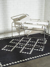 Centre Charcoal Chenille Rug