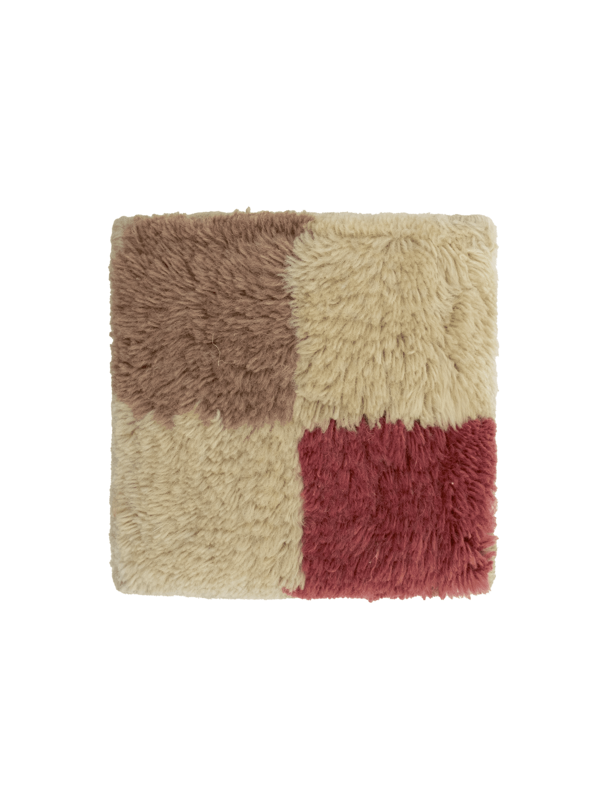 Checkline Beige Washable Wool Fine Cut Pile Swatch