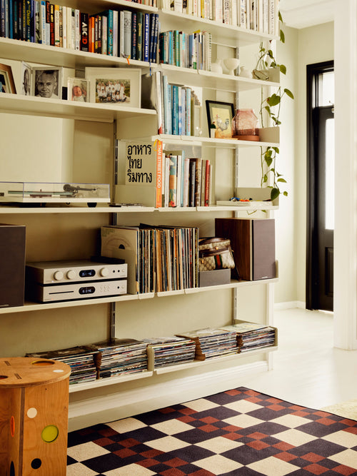 Checky brown new jute rug