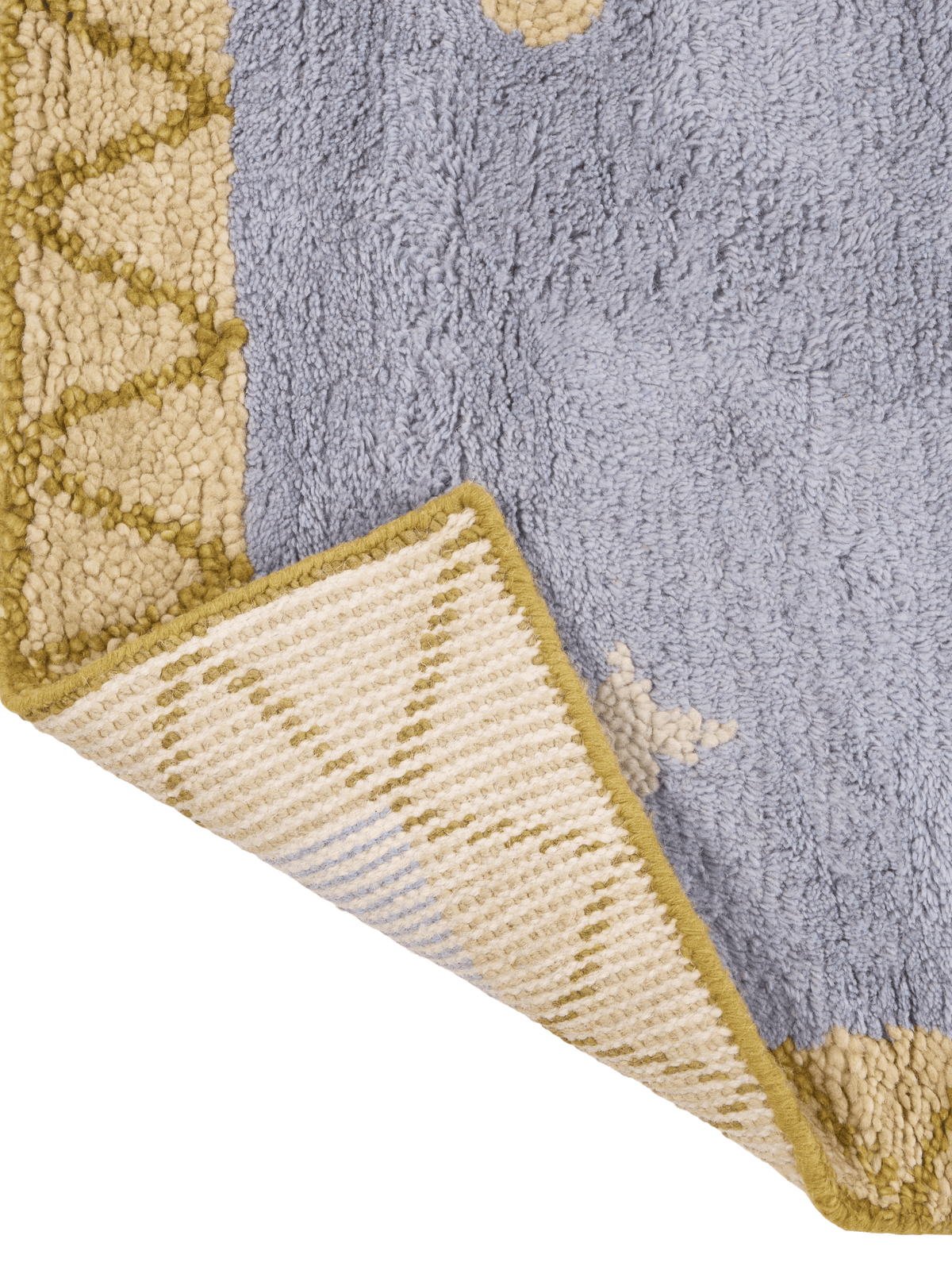 Constellation Slate Blue Washable Wool Hand Knotted Swatch double.online