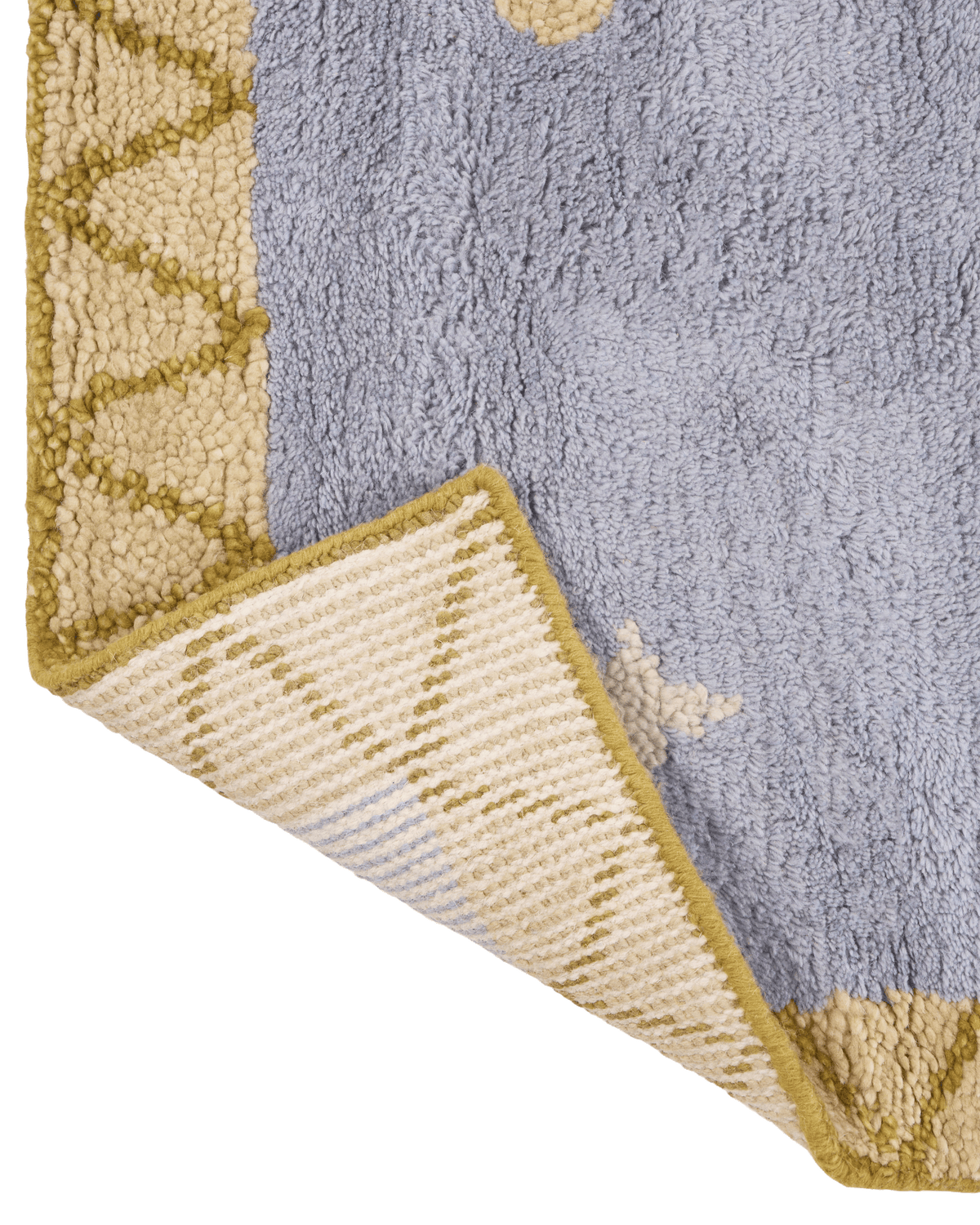 Constellation Slate Blue Washable Wool Hand Knotted Swatch double.online