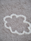 Doodles Light Gray Cotton Feel Rug