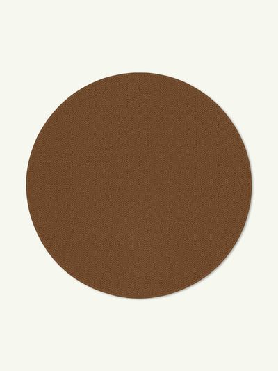 Peace dark tan vegan shearling rug