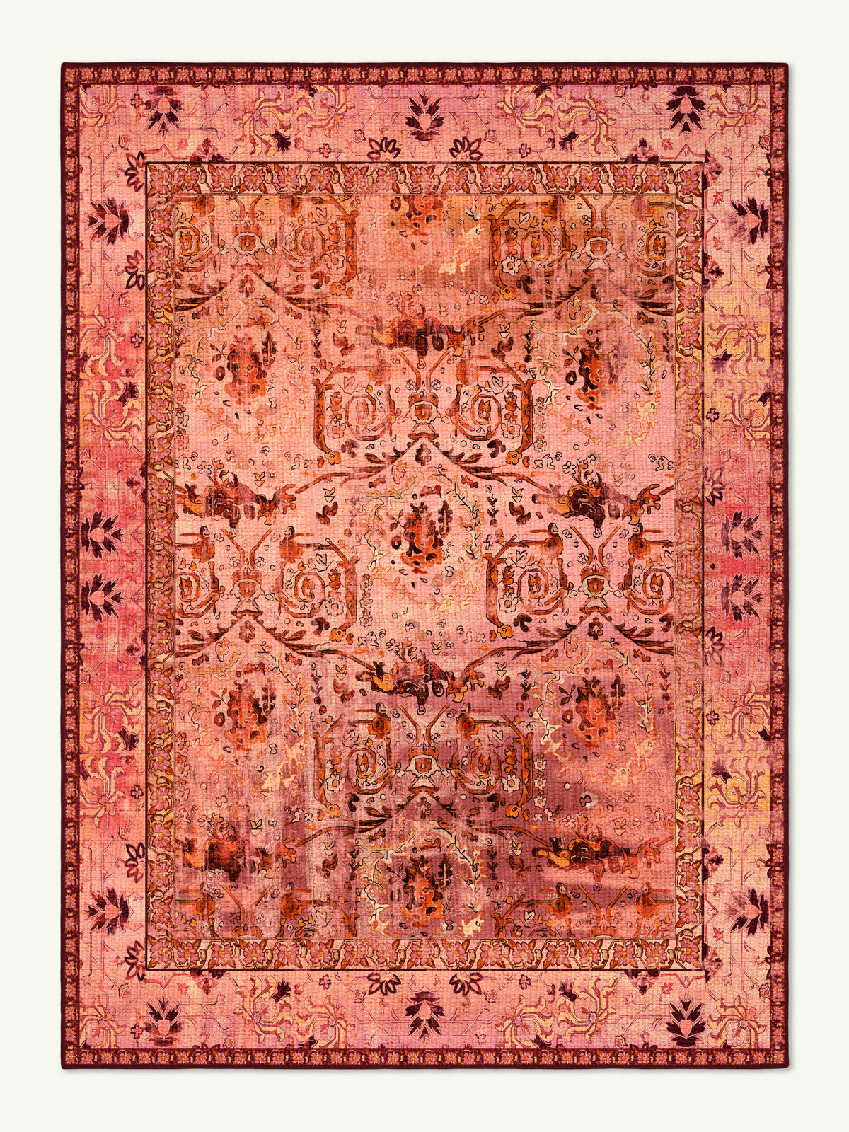 Mother Pink Chenille Rug