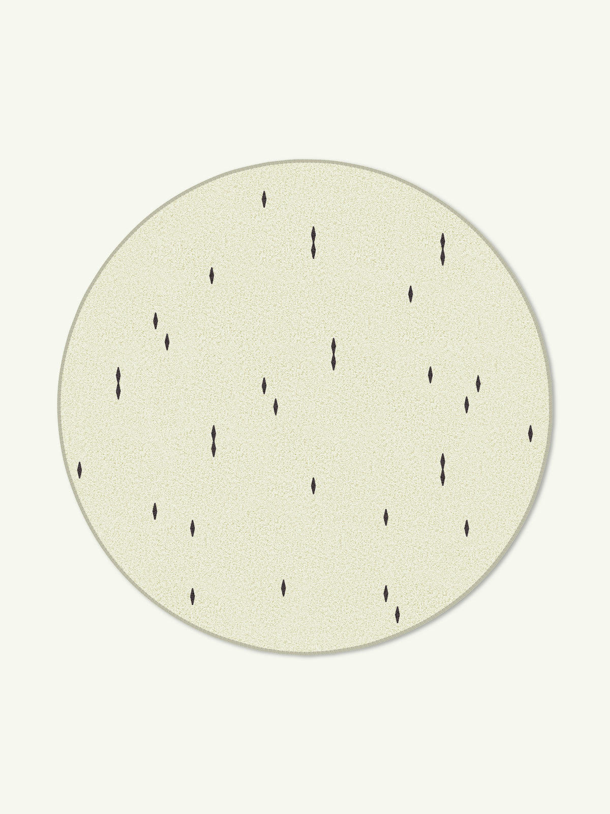 Confetti Cream Cotton Feel Round Rug