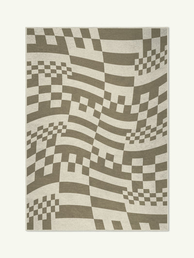 Win beige chenille rug