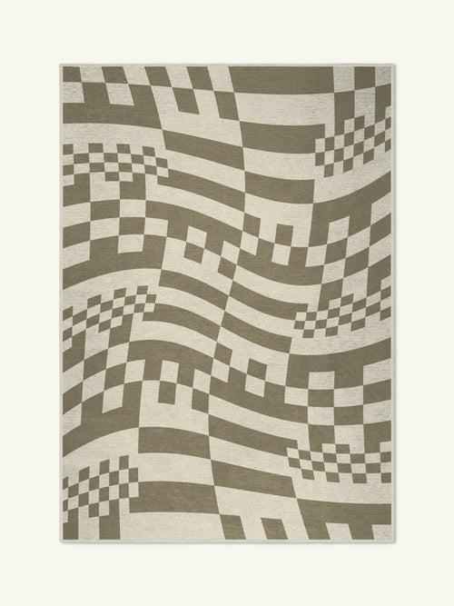 Win beige chenille rug